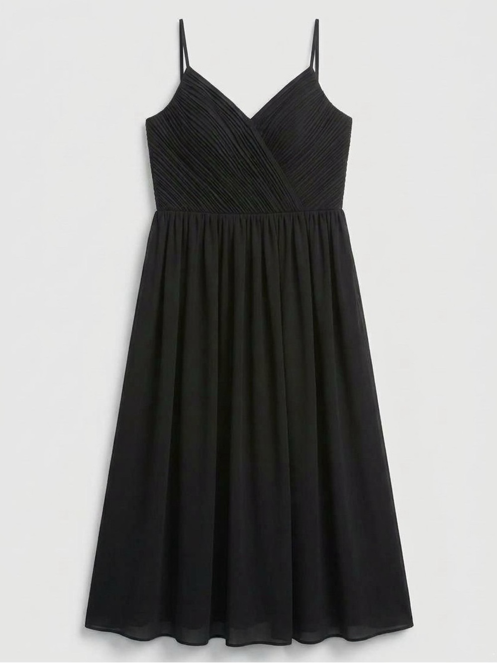 Banana Republic | Pleated Crossover Bodice Little Black Dress | 10